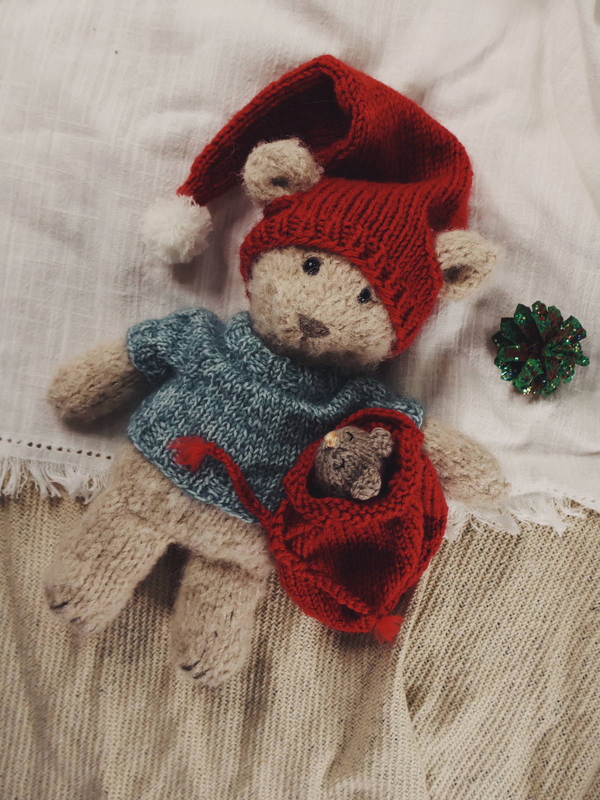 Teddys jul - mini oppskriftshefte på norsk